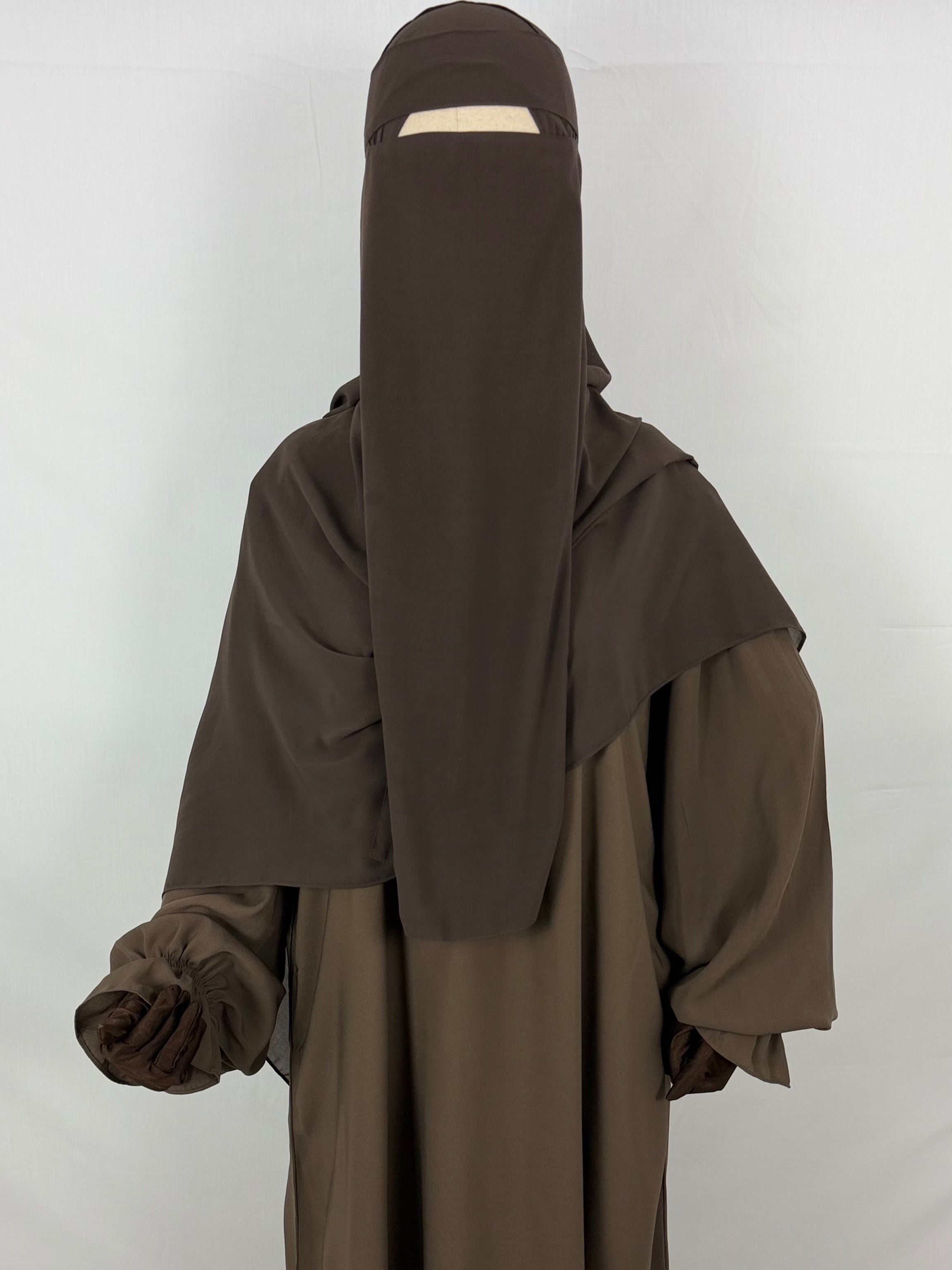Single Layer Niqab (No Pinch)