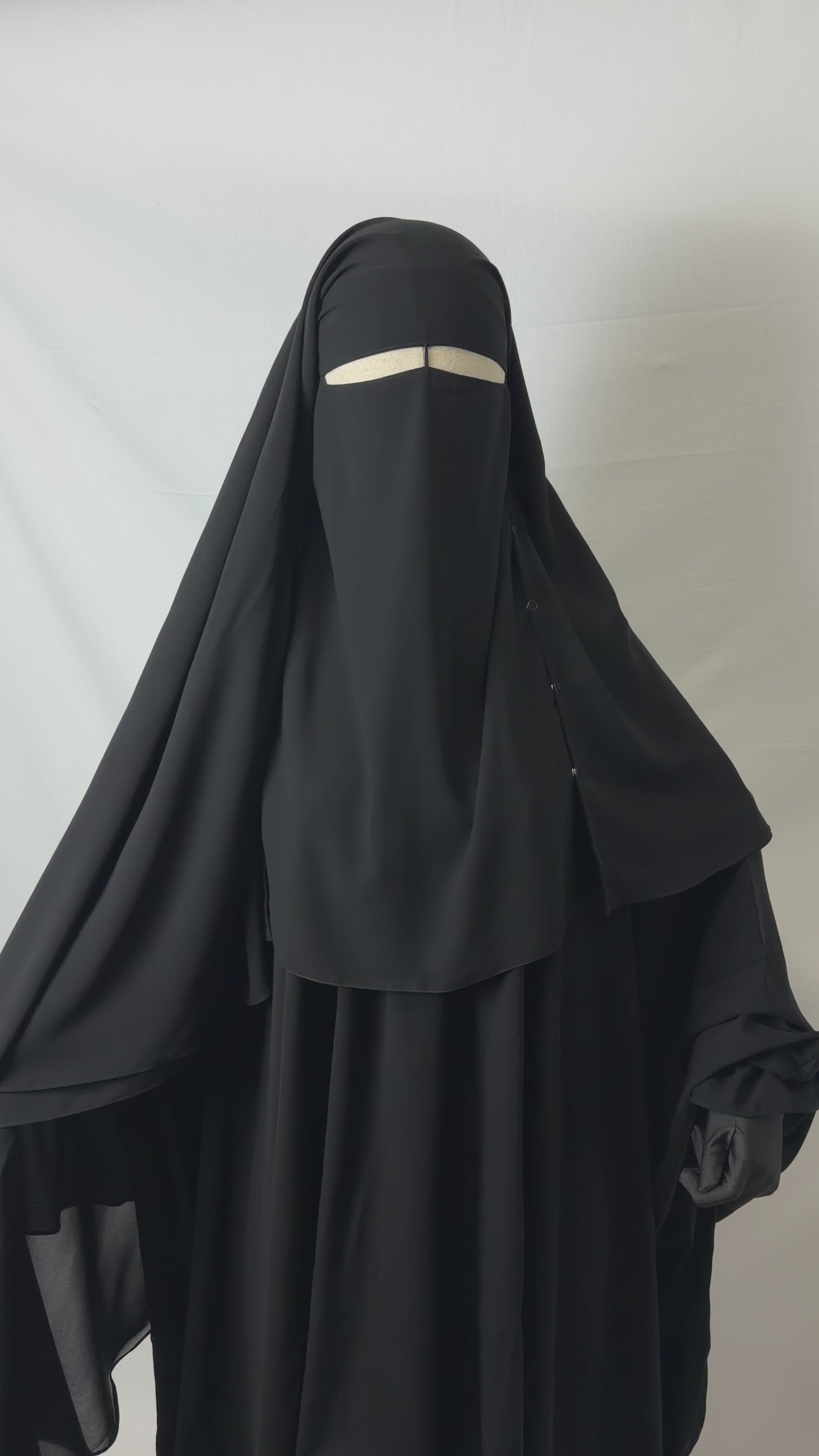 3 layer clip Niqab